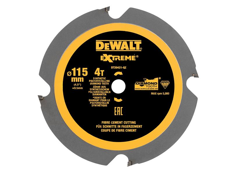 DT20421 PCD Circular Saw Blade 115 x 9.5mm x 4T                                 