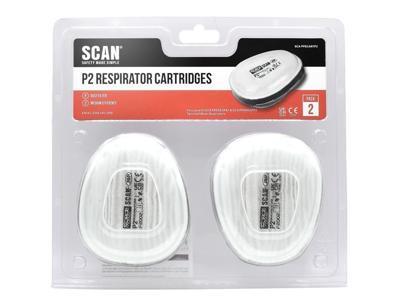 Twin Filter Replacement Cartridge P2 (Pack of 2)