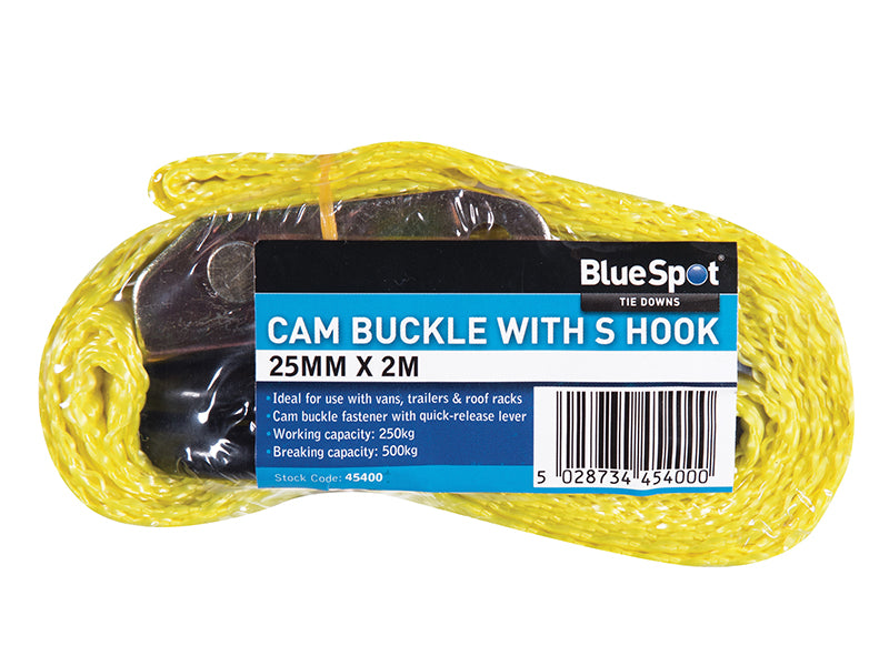 S-Hook Cam Buckle 25mm x 2m                                                     