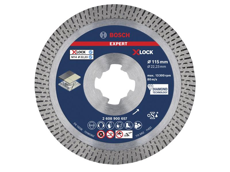 EXPERT Hard Ceramic Diamond Cutting Disc 115 x 22.23mm                          