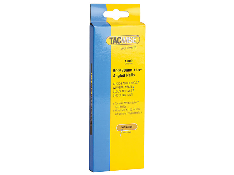 500 18 Gauge 50mm Angled Nails (Pack 1000)