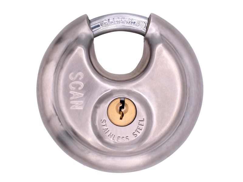 Stainless Steel Disk Type Padlock 80mm
