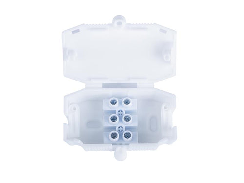 3 Pole Connector Box 10A White                                                  