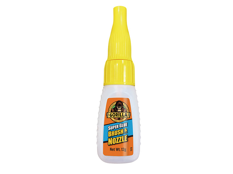 Gorilla Superglue Brush & Nozzle 12g                                            