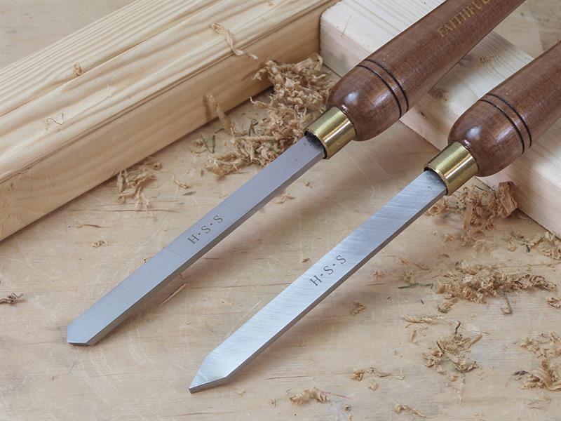 HSS Turning Chisel Wooden Boxed Set, 8 Piece                                    