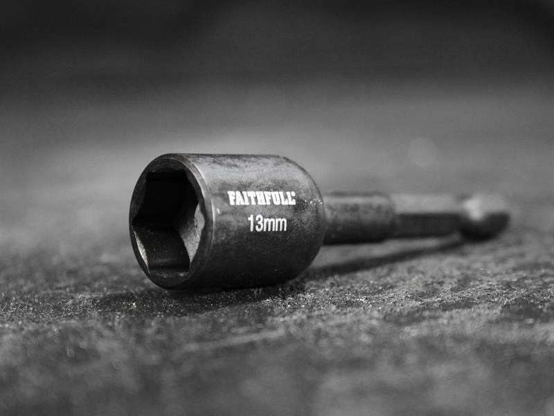 Magnetic Impact Nut Driver 13mm x 1/4in Hex                                     