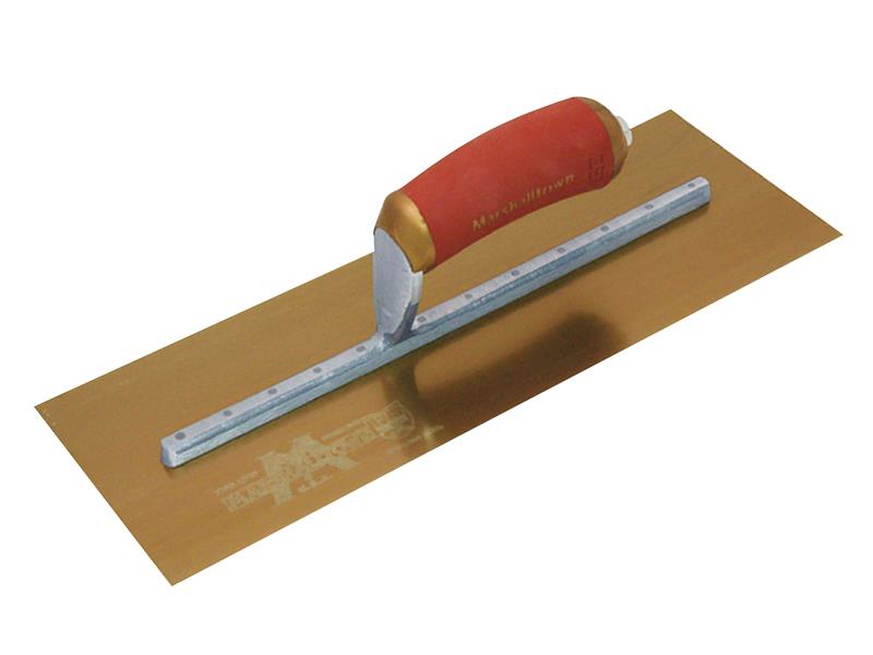 MPB7GSD Pre-Worn PermaShape® Finishing Gold S/S Trowel DuraSoft® 12 x 5in