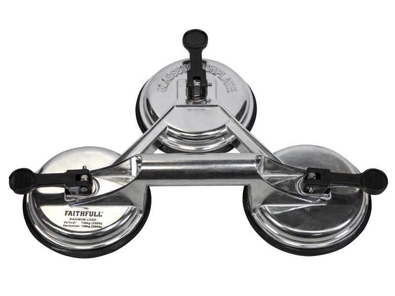 Triple Pad Aluminium Pro Suction Lifter                                         