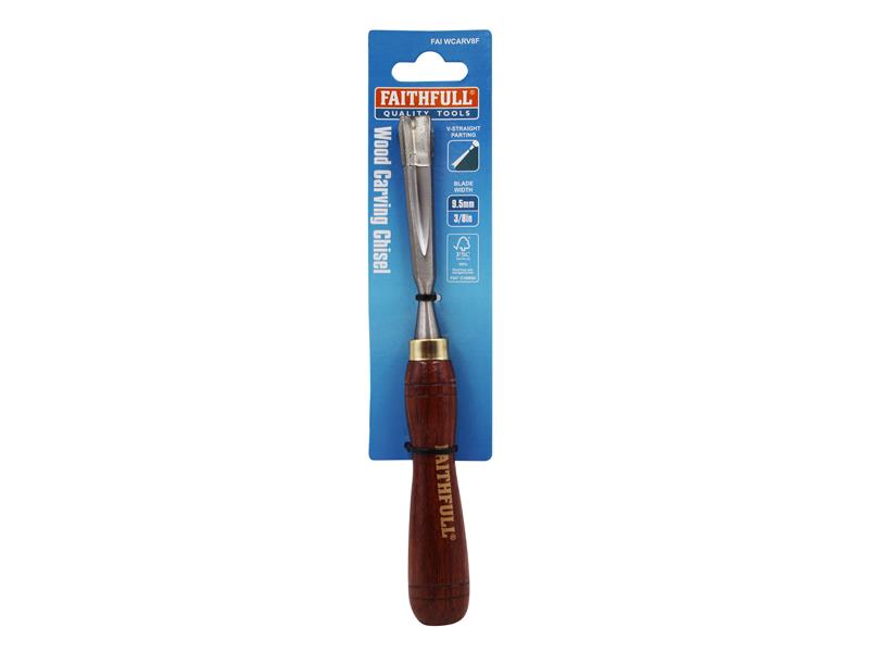V-Straight Parting Carving Chisel 9.5mm (3/8in)                                 