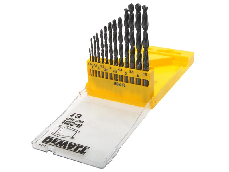 DT5912 HSS-R Jobber Drill Bit Set, 13 Piece                                     