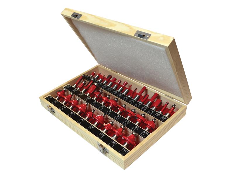 1/2in TCT Router Bit Set, 35 Piece                                              