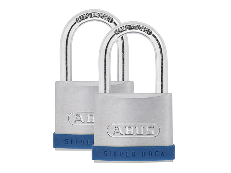 40mm Silver Rock™ 5 Padlock Long Shackle 63mm Keyed Alike
