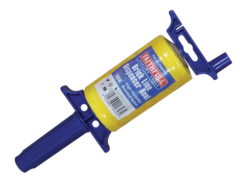 Brick Line Dispenser Reel with Hi-Vis Line 100m (330ft)                         