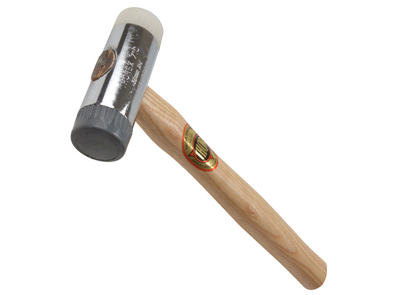 720N Thorex Nylon Hammer - Wood Handle & Cast Iron Head 63mm 2200g