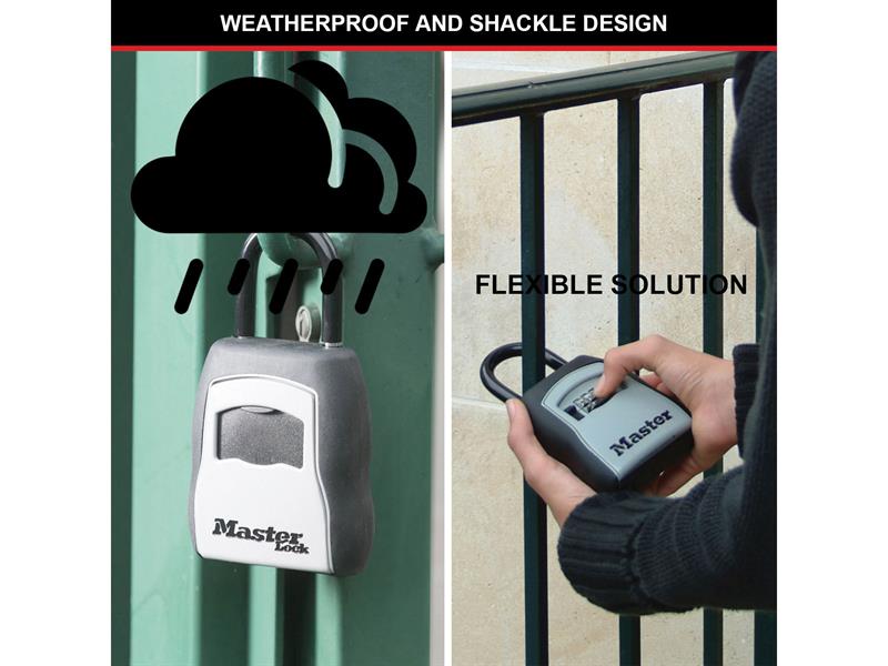 5400E Portable Shackled Combination Key Lock Box (Up To 3 Keys)