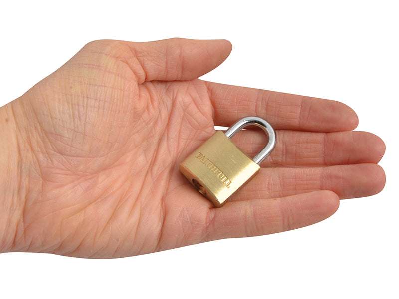Brass Padlock 25mm 3 Keys                                                       