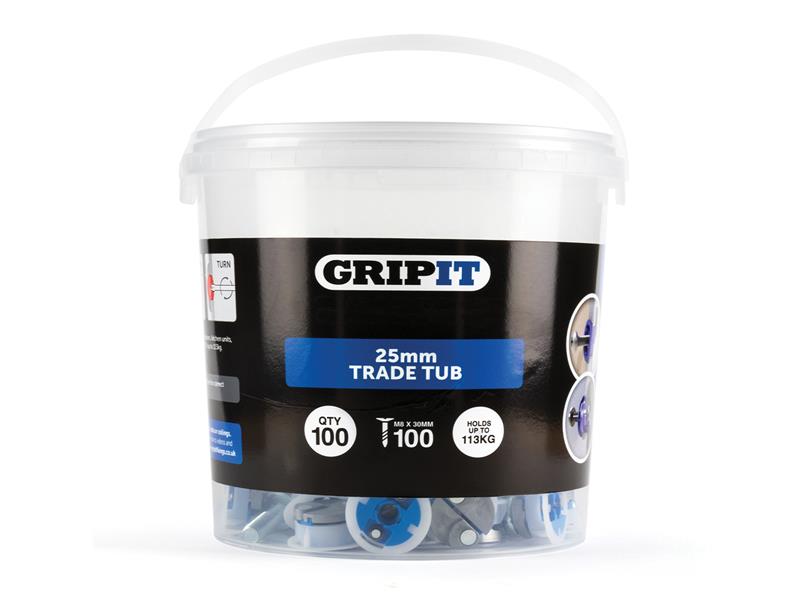 Blue Plasterboard Fixings 25mm (Pack 100)                                       