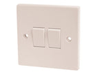 Light Switch 2-Gang 2-Way 10A                                                   