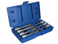 3/8in Drive Extra Long Spline Socket Bit Set, 7 Piece                           