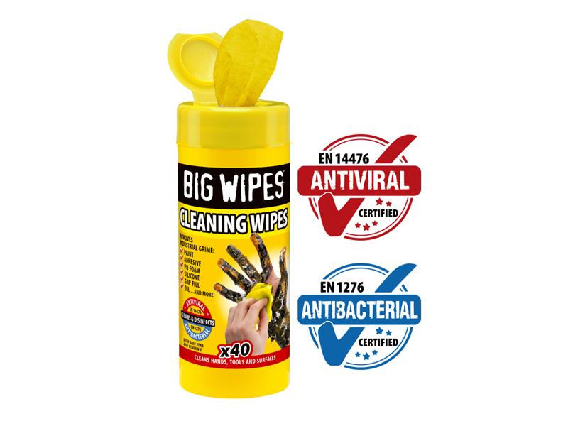 Cleaning Antiviral Wipes (Tub 40)                                               