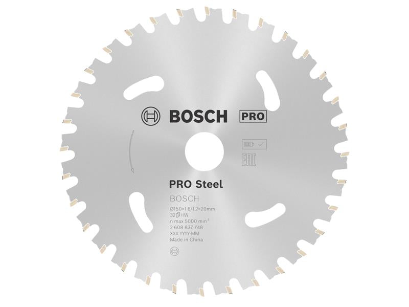 PRO Steel Cordless Circular Saw Blade 150 x 20mm x 32T                          