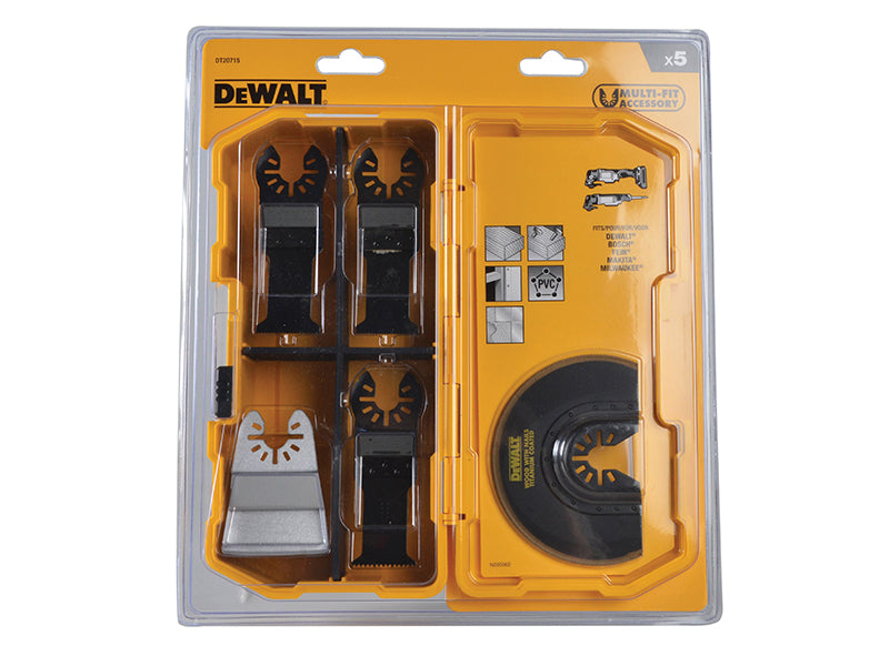 DT20715 Multi-Tool Accessory Blade Set, 5 Piece                                 