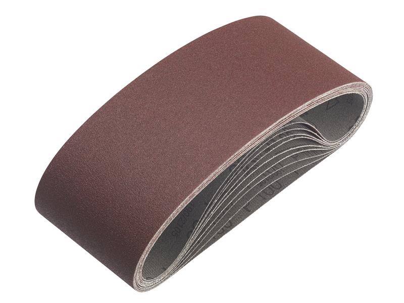 75 x 457mm Sanding Belt Set, 9 Piece                                            