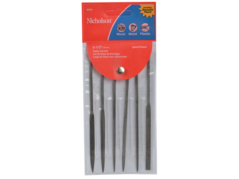 Red Wallet Needle Mini File Set 6 Piece 42030