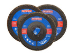 Aluminium Oxide Flap Disc 125 x 22mm Mixed Grit (3 Pack)