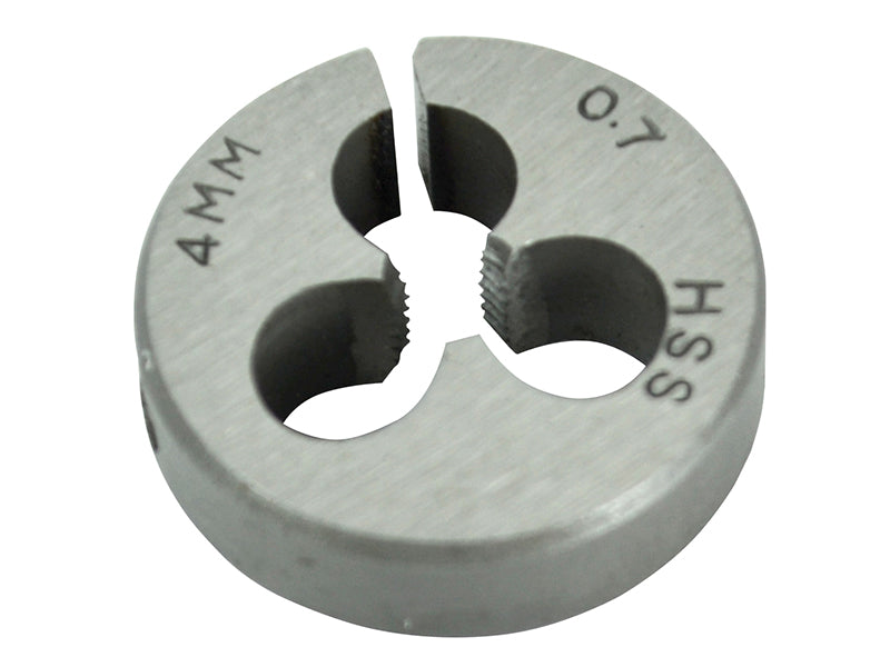 HSS Straight Flute Split Die M4 x 0.7, 13/16in OD                               