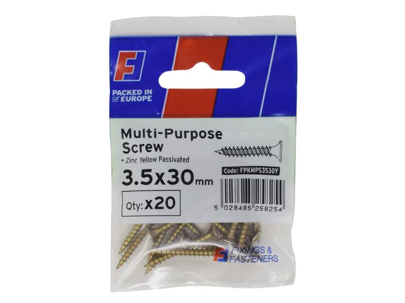 Multi-Purpose Pozi Screw CSK ST ZYP 5.0 x 90mm ForgePack 10