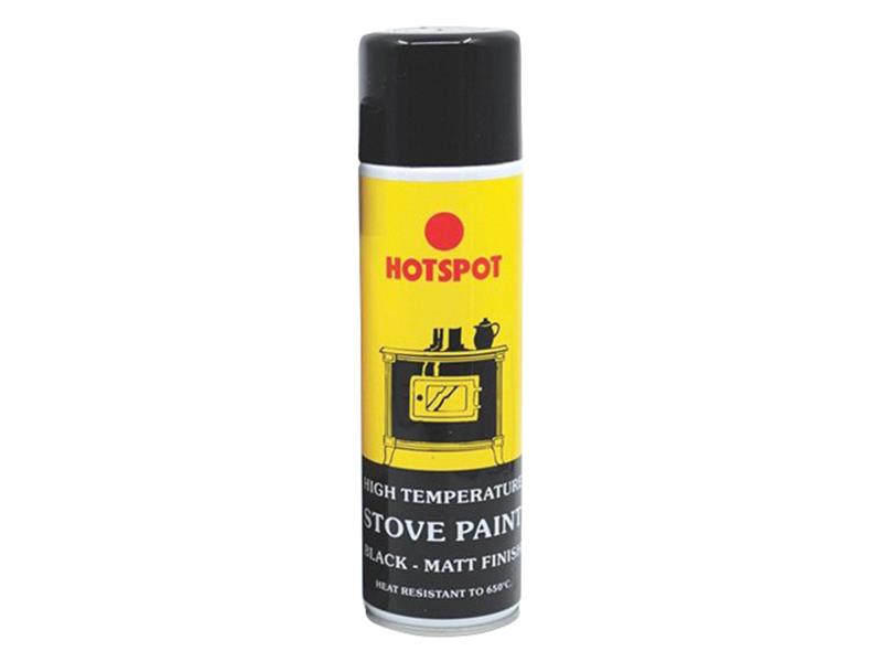 Spray Stove Paint Matt Black 250ml                                              