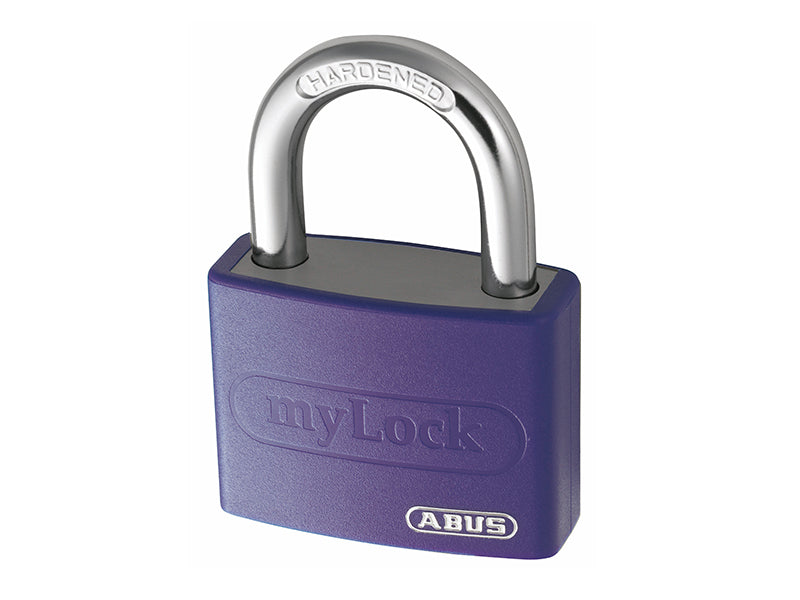 T65AL/40mm My Lock Aluminium Padlock White Keyed Alike 6401