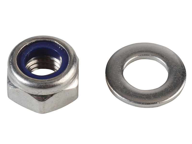Nyloc Nuts & Washers A2 Stainless Steel M10 ForgePack 8                         