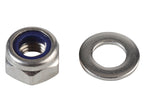 Nyloc Nuts & Washers A2 Stainless Steel M10 ForgePack 8                         