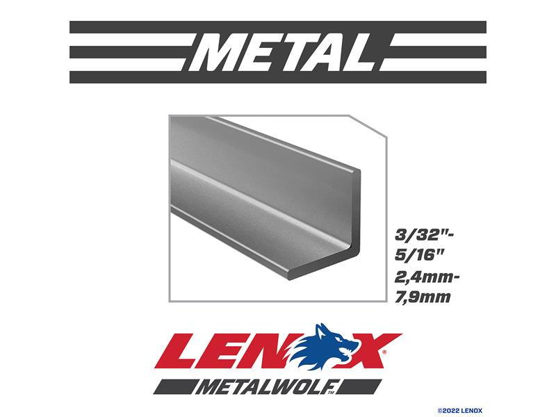 MetalWolf Wave Edge Reciprocating Saw Blade 229 x 25 x 1.1mm 14 TPI (Pack 5)