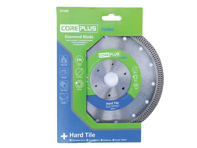HT180 Hard Tile Turbo Diamond Blade 180mm                                       