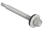 TechFast Hex Head Roofing Screw Self-Drill Light Section 5.5 x 57mm Pack 50     