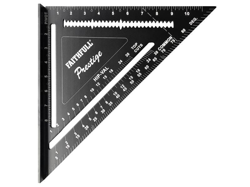 Prestige Quick Square Black Aluminium 178mm (7in)                               