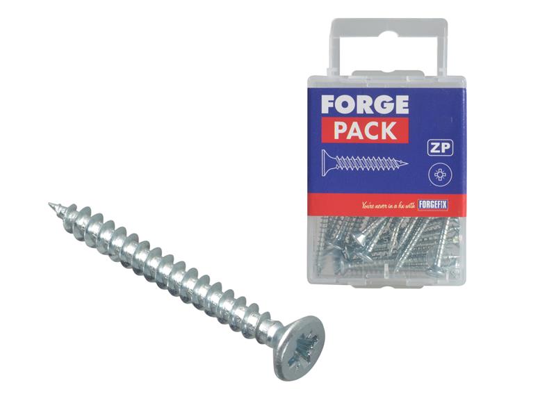 Multi-Purpose Pozi Compatible Screw CSK ST ZP 5 x 90mm Box 100